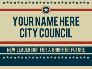 City Council Political Sign